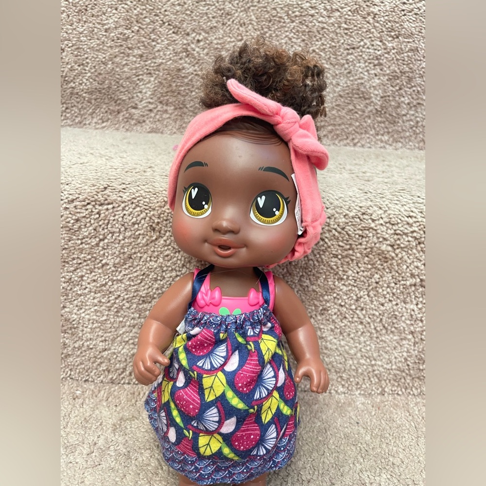 Colorful Doll with Pink Headband